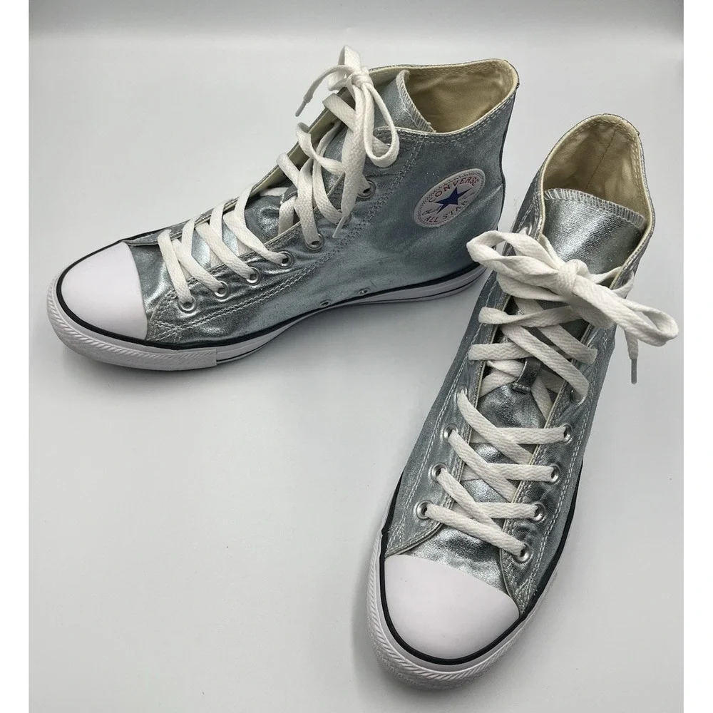 Converse Chuck Taylor‎ Hi Icy Blue Glacier Metallic High Top Mens 10 Womens 12